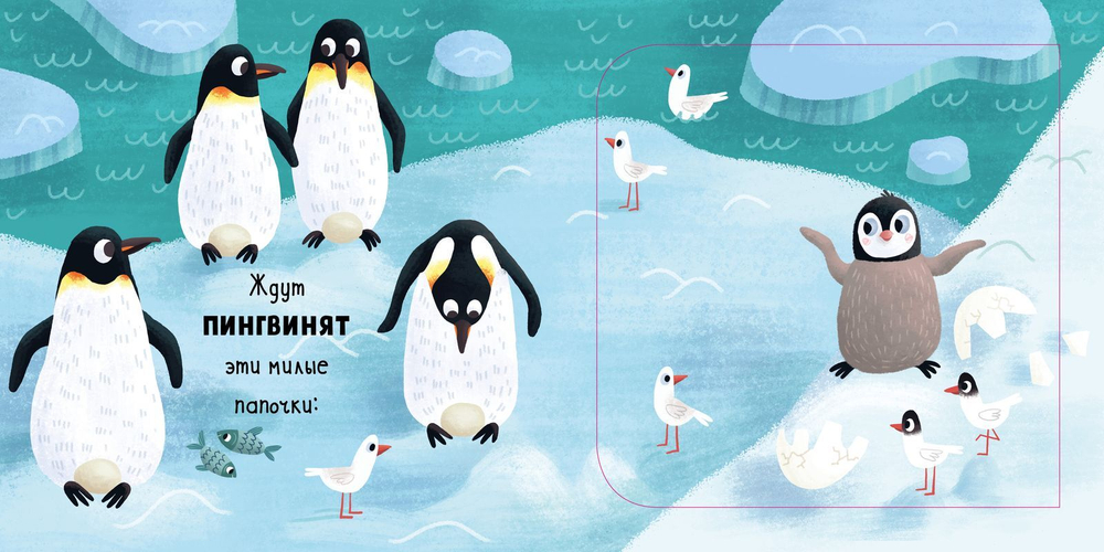 Малыши на севере (книжки с клапанами)