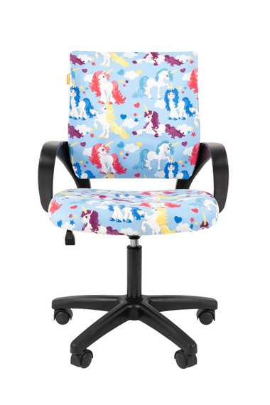 Кресло Chairman Kids 103 Россия ткань единороги LT (чер)