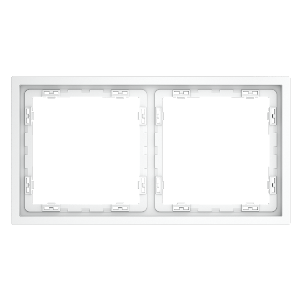 Рамка пластиковая на 2 поста, (белый матовый) Voltum S70 VLS100202