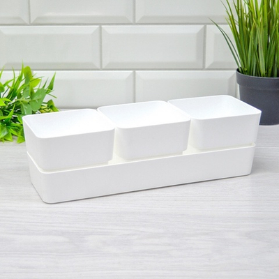 Кашпо Фиори Трио, белый