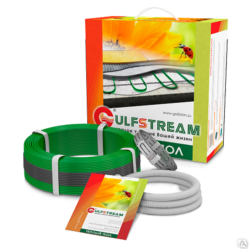 Теплый пол Кабель КГС2-1600-80, 1600Вт 80м, 10-12 м2