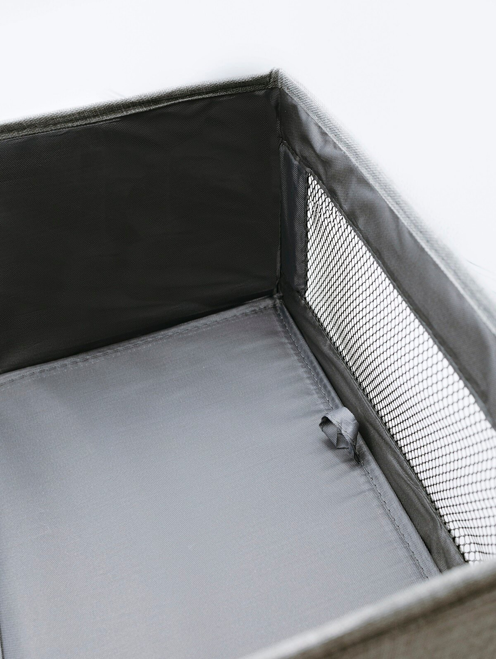 Органайзер для хранения вещей одежды  коробка для полотенец белья с окном ящик для хранения 40х27х17см, Премиум