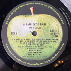 Винтажная виниловая пластинка LP The Beatles A Hard Days Night (Japan 1974) (Obi) Any Time At All