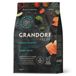 Сухой корм GRANDORF FRESH для собак крупных пород Свежее филе лосося с бататом