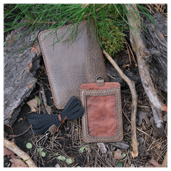 Кожаная обложка для военного билета и картхолдер «Страж - Боевое Сердце»