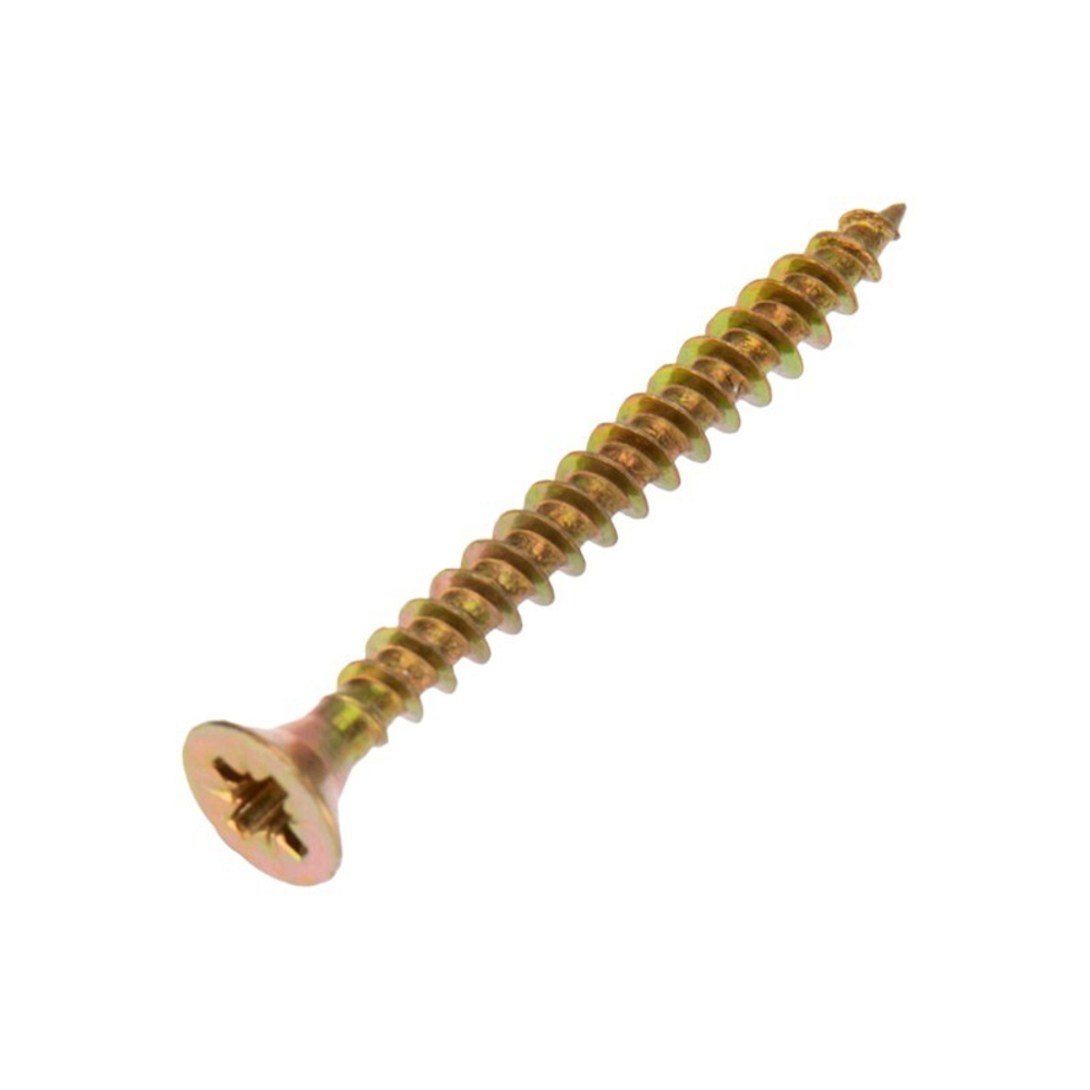 САМОРЕЗ УНИВЕРС. 4Х40, ЖЕЛТ.ЦИНК, КОРОБ (200 ШТ/УП) KRANZ