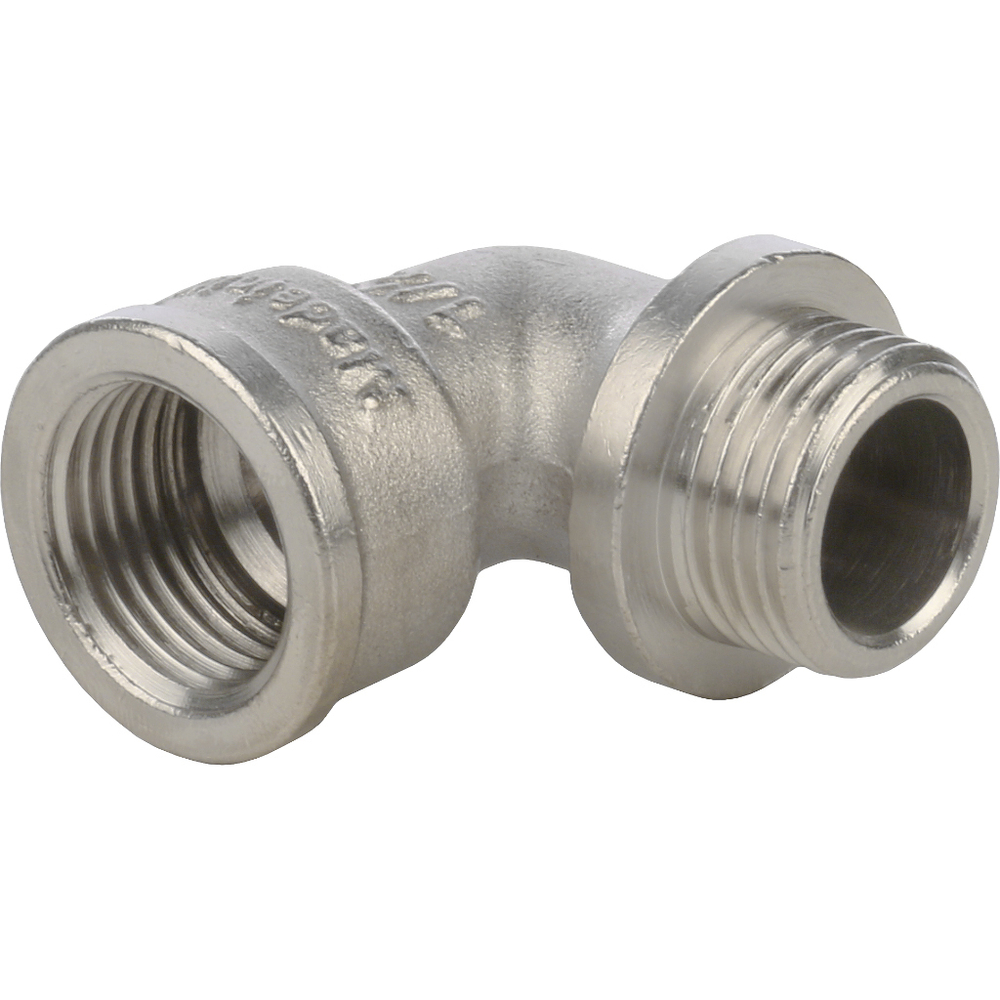 Угольник с упором ВР/НР (ник)       1/2"