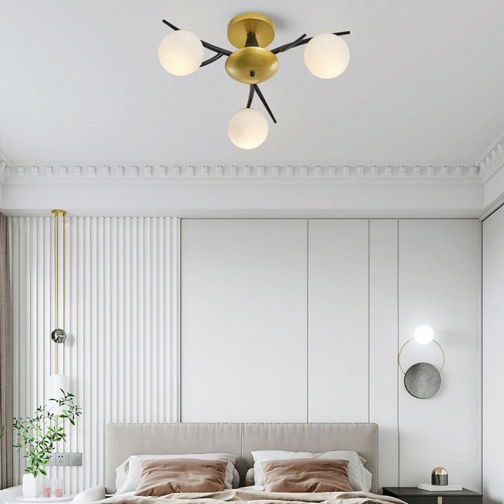 Потолочная люстра Arte Milano Neapolis-73408 273408/3 BK/GD