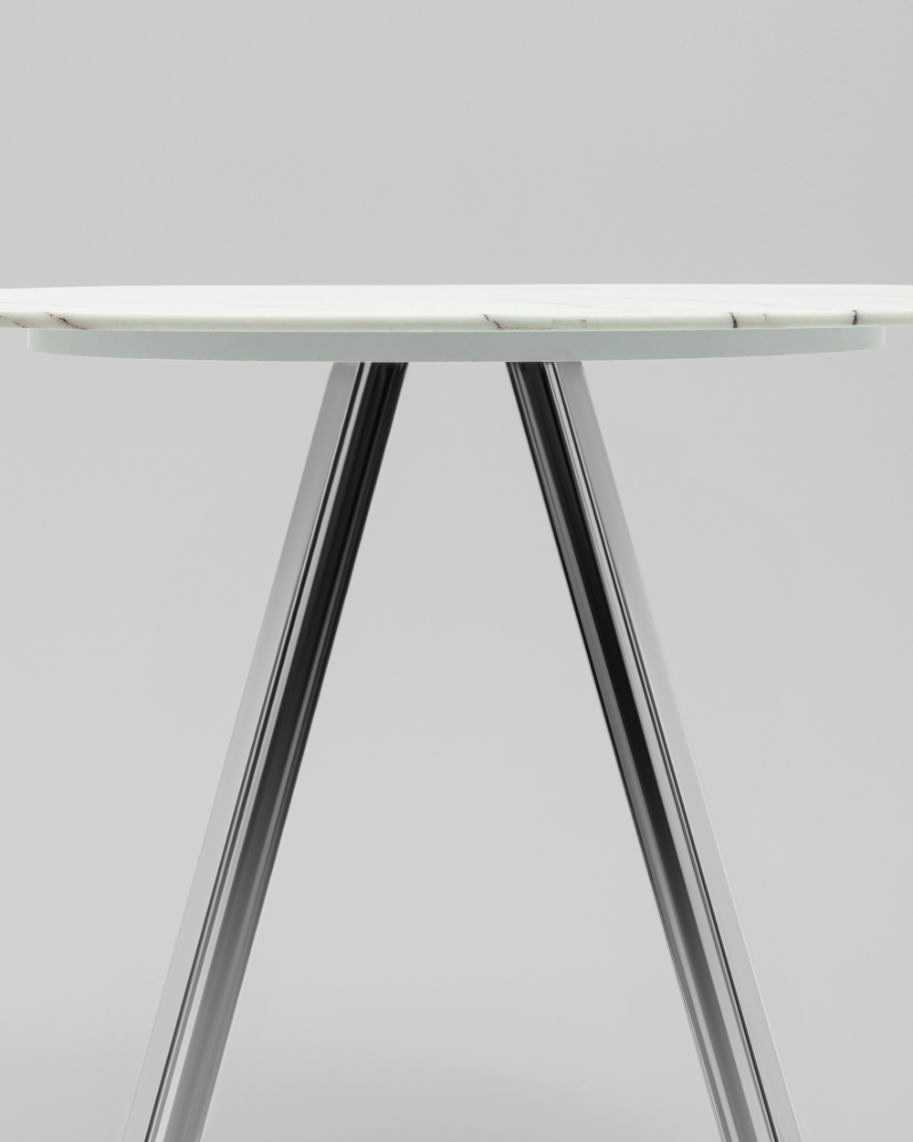 Стол обеденный Хьюстон D100 белый стеклянный