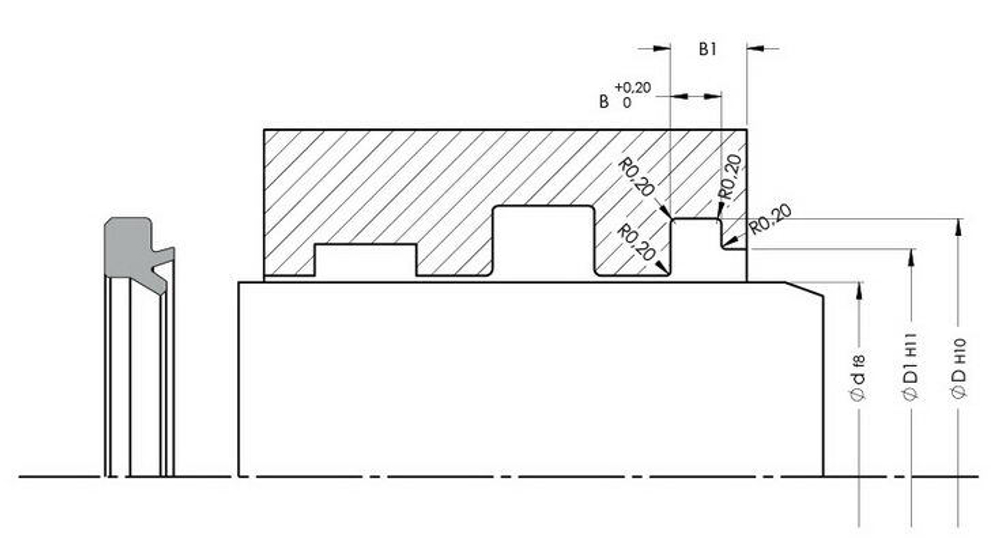 A213-024 Грязесъёмник штока 24-29-1,8/3