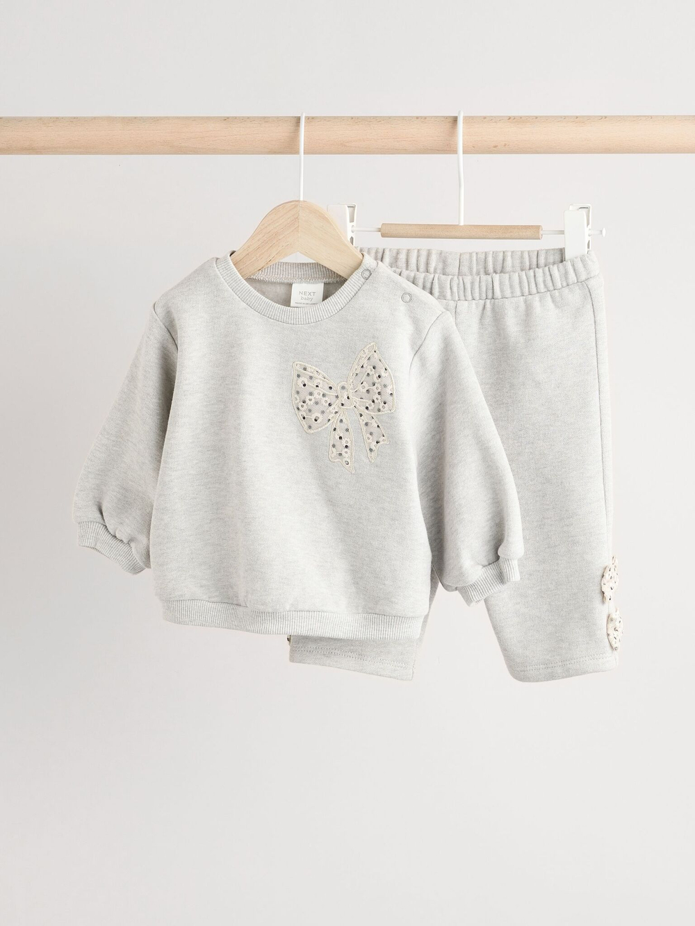 Толстовка и спортивные брюки в комплекте для малышей Next Q95-464, Светло-серый