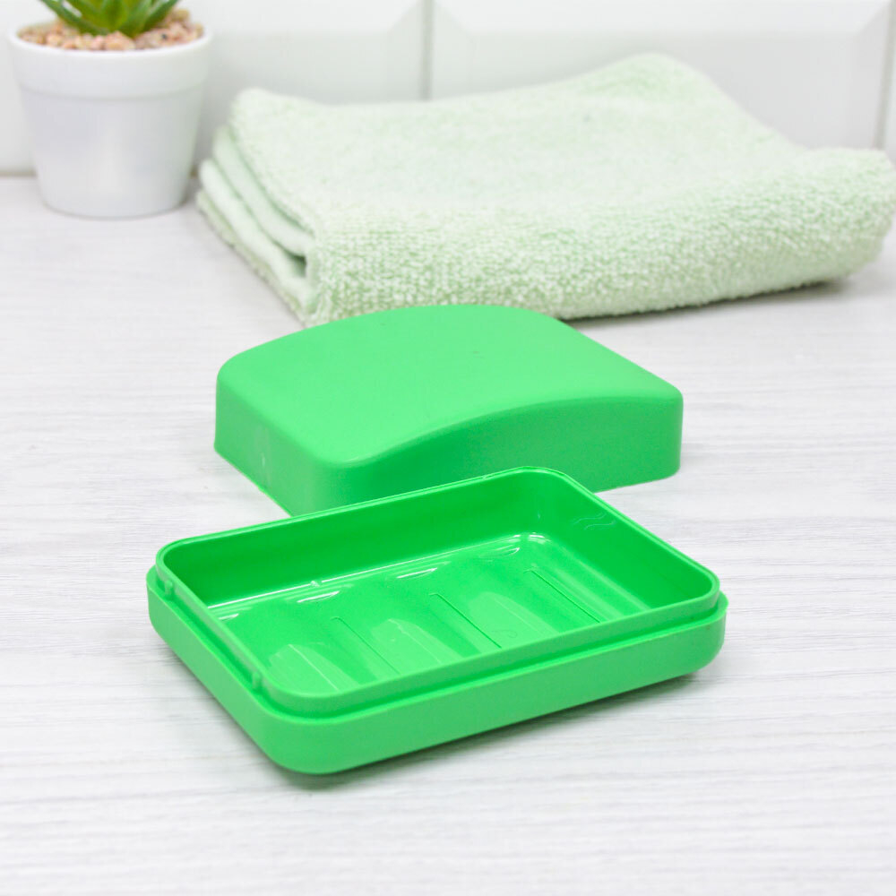 Мыльница пластмассовая прямоугольная, 6007
