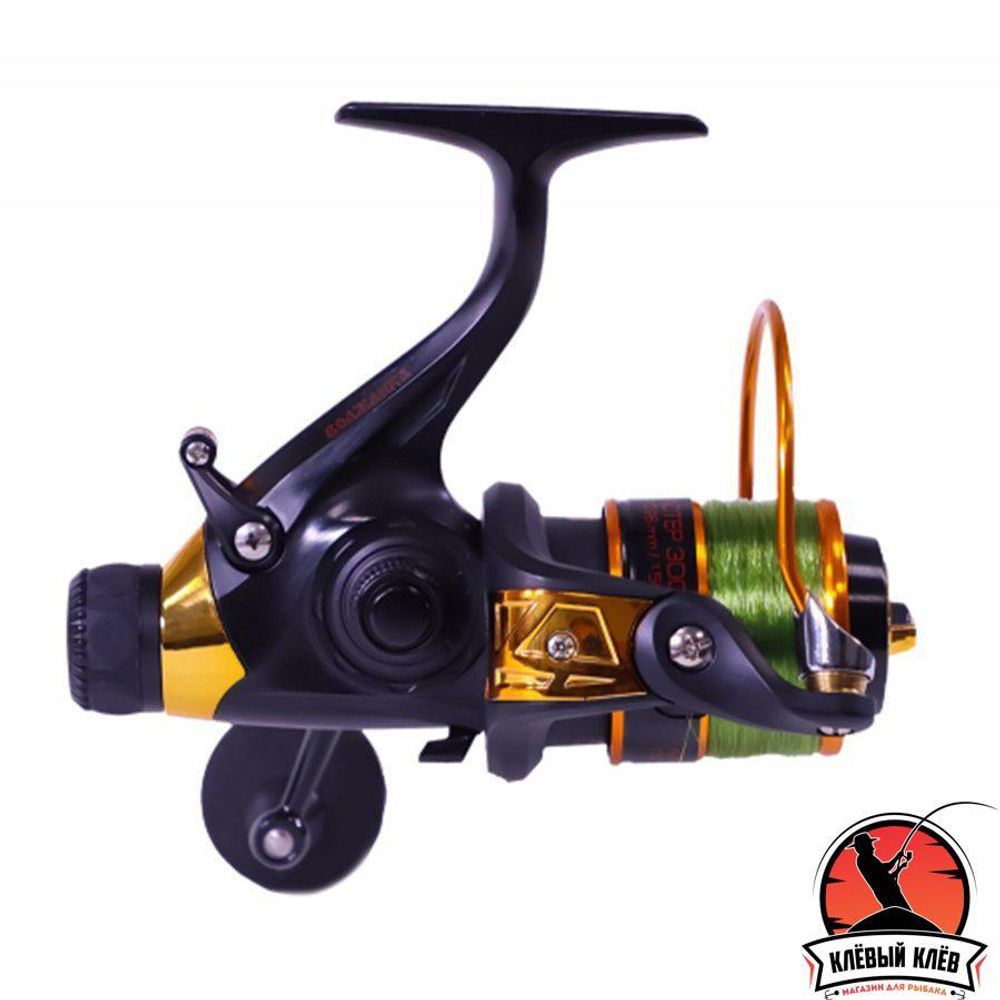 Катушка б/ин с системой бейтранер "Волжанка Карп Мастер 6000" (5+1 подш);(0.32мм/150м)