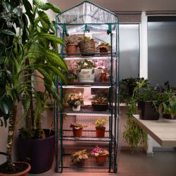 Теплица GREEN APPLE GA-House-5 со светильниками в комплекте 5 ярусов 1930х690х490 мм