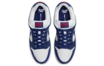 Nike Dunk SB pro prm "Los angeles dodgers" trend retro lightweight low-top sneakers for men and women with the same white and blue