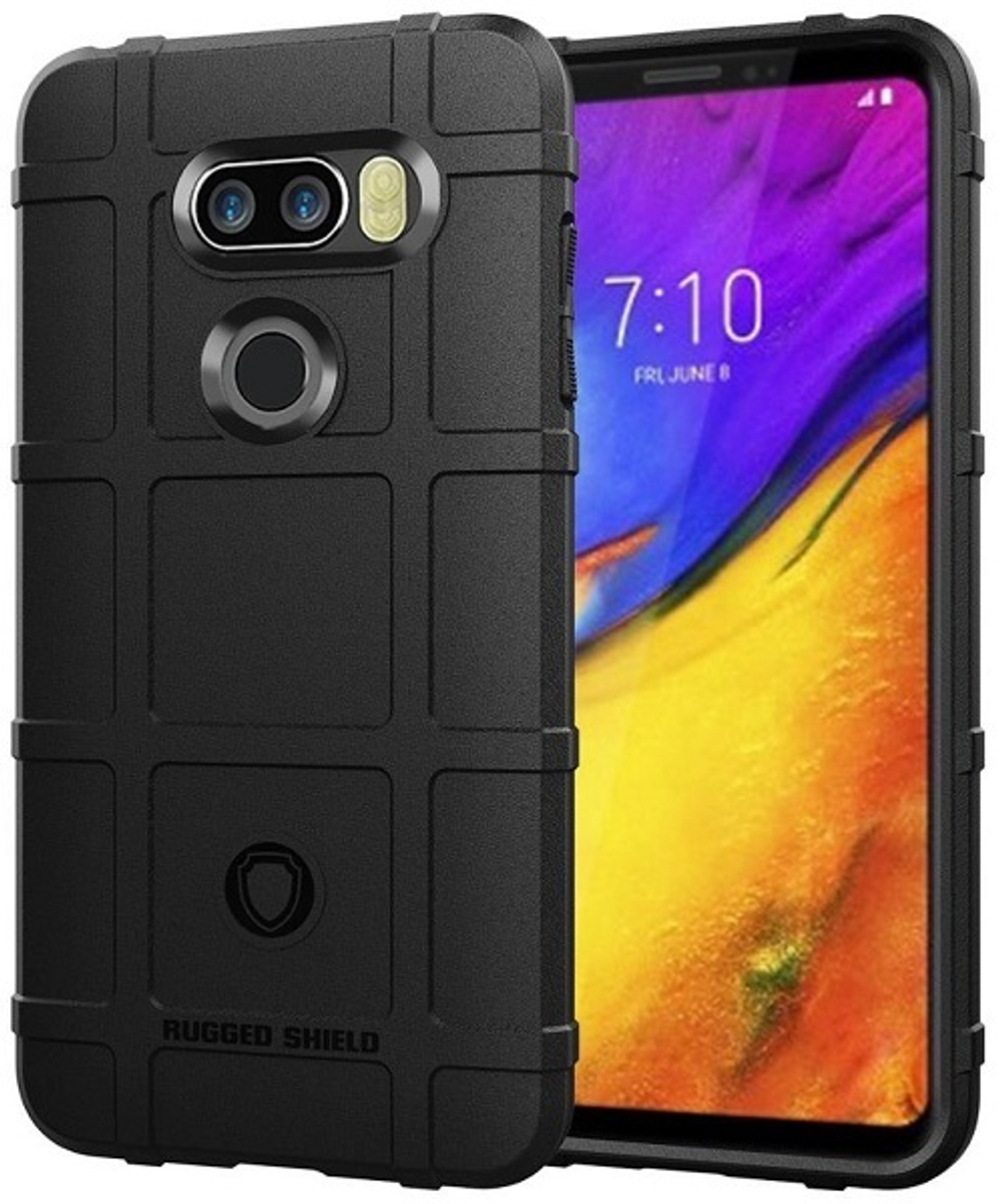 Чехол для LG V30 (V30+, V30S ThinQ, V30S+ ThinQ, V35 ThinQ) цвет Black (черный), серия Armor от Caseport