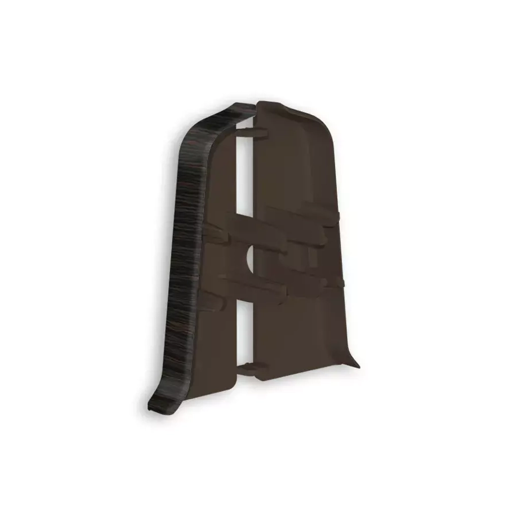 Торцевые (пара) для плинтуса 55мм "Деконика", 303 Венге темный