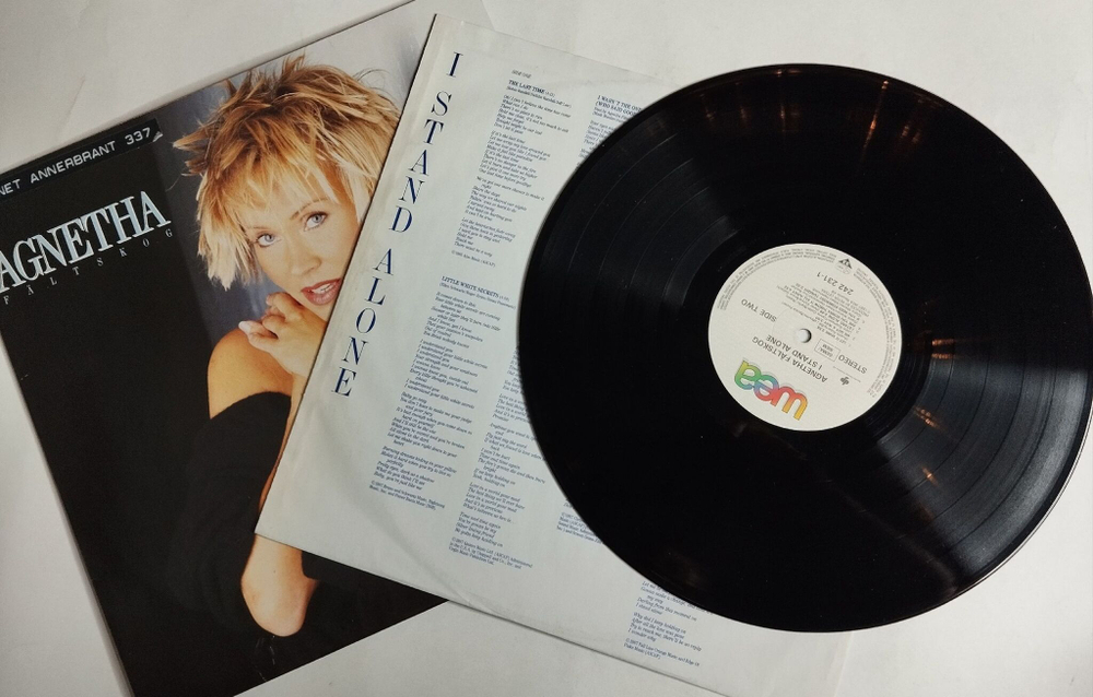 Винтажная виниловая пластинка LP Agnetha Faltskog (From ABBA) I Stand Alone (Germany 1987)