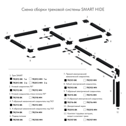 Прямой соединитель Denkirs TR2101-WH