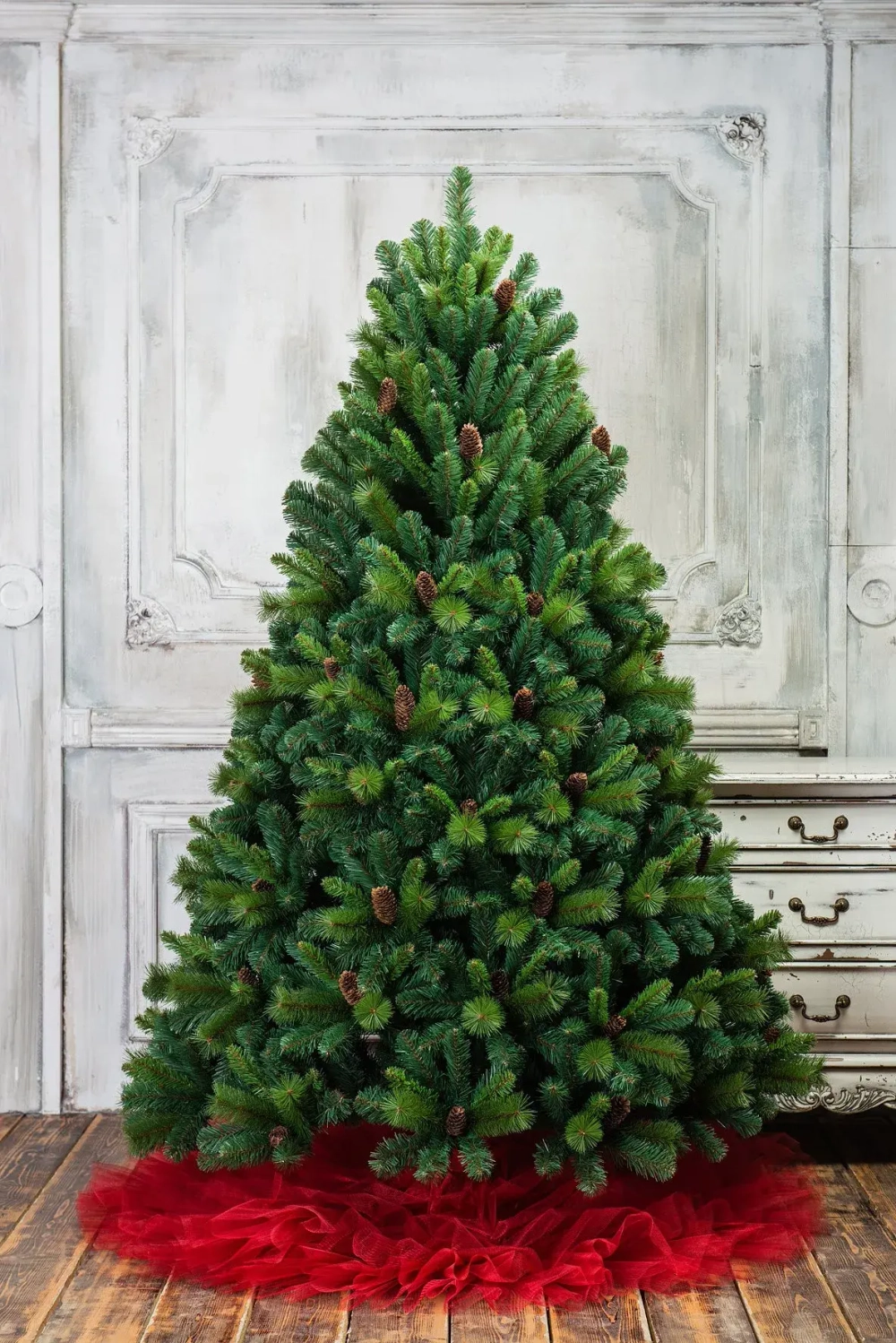 Искусственная сосна Байкальская с шишками 150 см., Леска+ПВХ, ЕлкиТорг (97150)