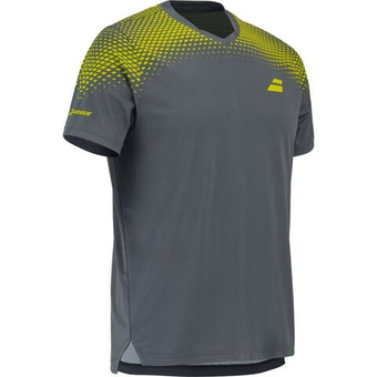 Мужская теннисная футболка Babolat Aero Crew Neck Tee - grey/aero