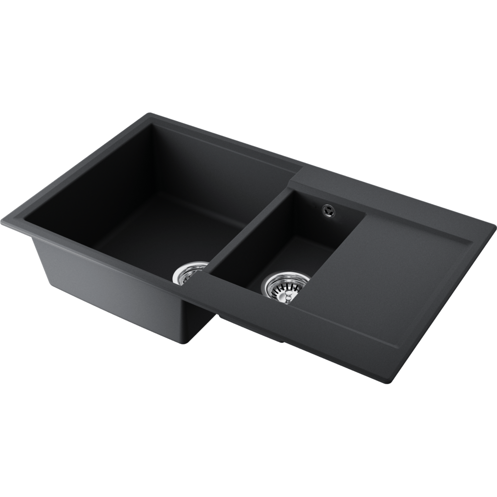 Мойка Omoikiri Daisen 86-2-BL Artgranit/черный