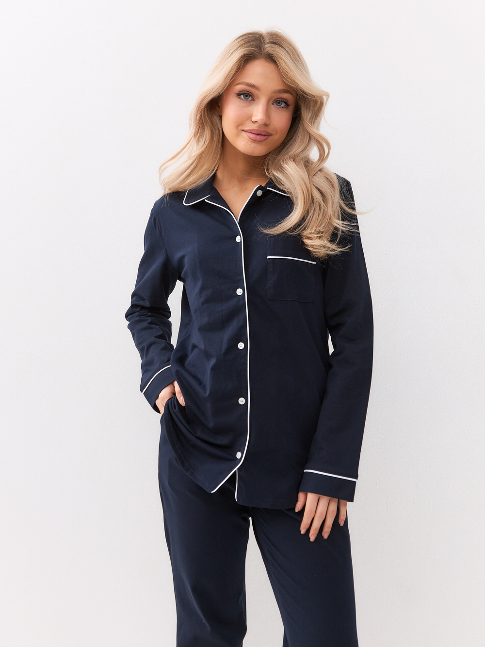 Пижама женская Ihomewear Classic Blueberry