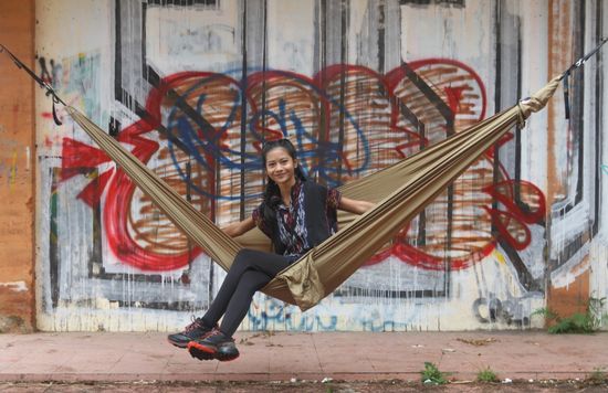 Гамак одноместный Ticket to the Moon Brown