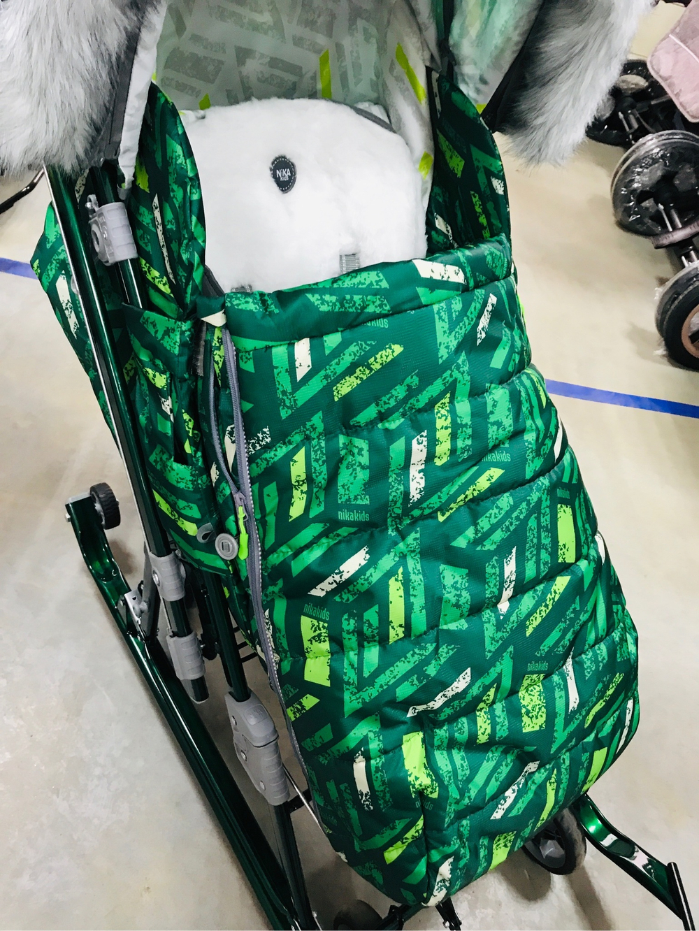 Коляска комбинированная «Ника Детям 7-8S» зеленый (арт. НД7-8S/2)