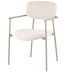 Стул с подлокотниками Talio, бежевый, бежевые ножки