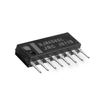 Микросхема JRC4580L (NJM4580L) / SIP8, Сдвоенный аудио операционный усилитель