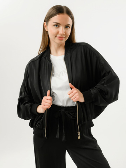 TWINSET Бомбер из атласной ткани