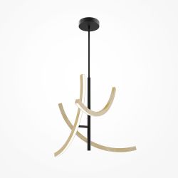 Люстра на штанге светодиодная Maytoni Wabi MOD428PL-L27BK