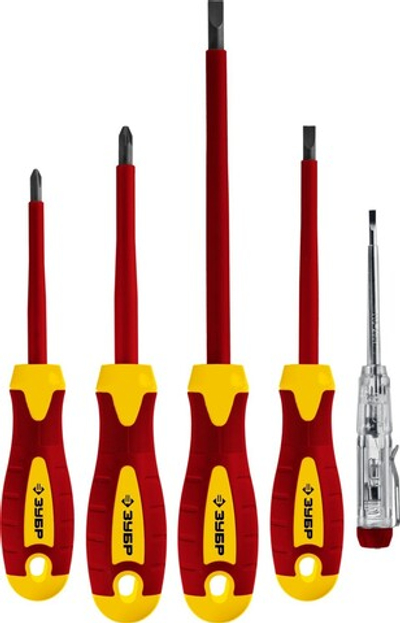 ЗУБР 5 предм, набор диэлектрических отверток, Профессионал (25265)