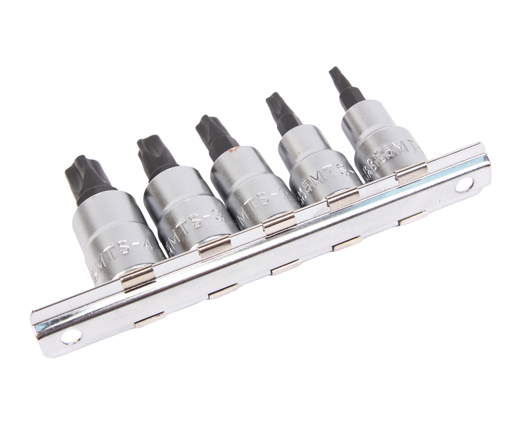 Набор головок для винтов MTS MORTORQ с насадкой 4-лучевых JTC
