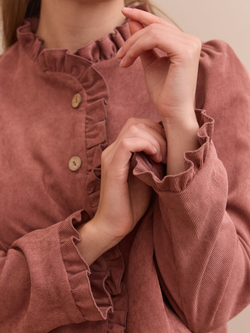 Жакет вельвет укороченный