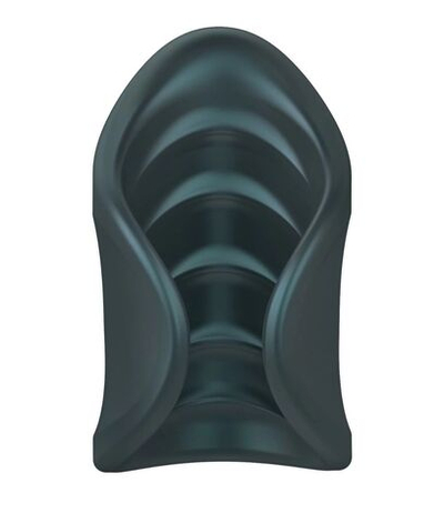 Серый сквозной мастурбатор с вибрацией Manwan Starter (Цвет: серый)