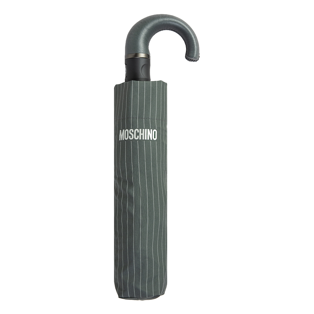 Зонт складной Moschino 8509-ToplessL Pinstripes Grey Moschino