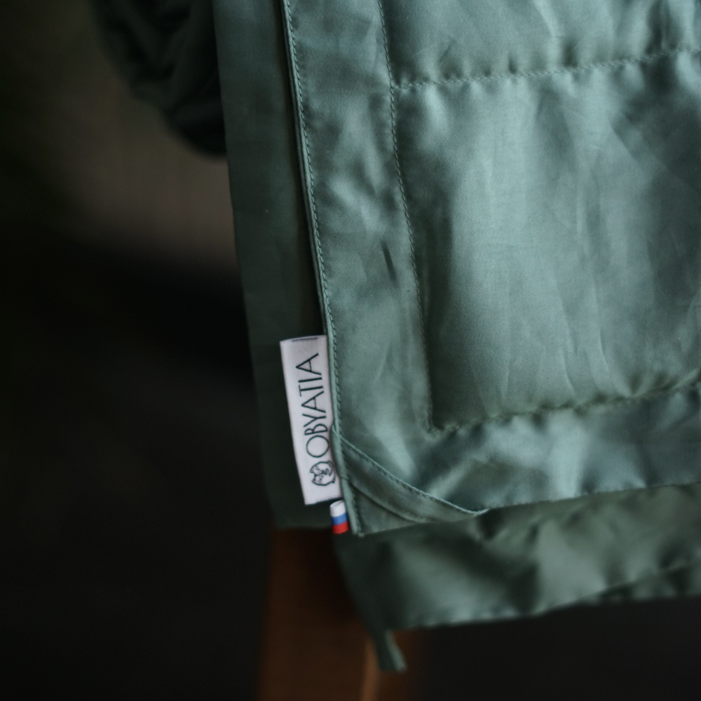 Прохладное утяжеленное одеяло Obyatia со стеклянными микросферами 140х200 / 8кг