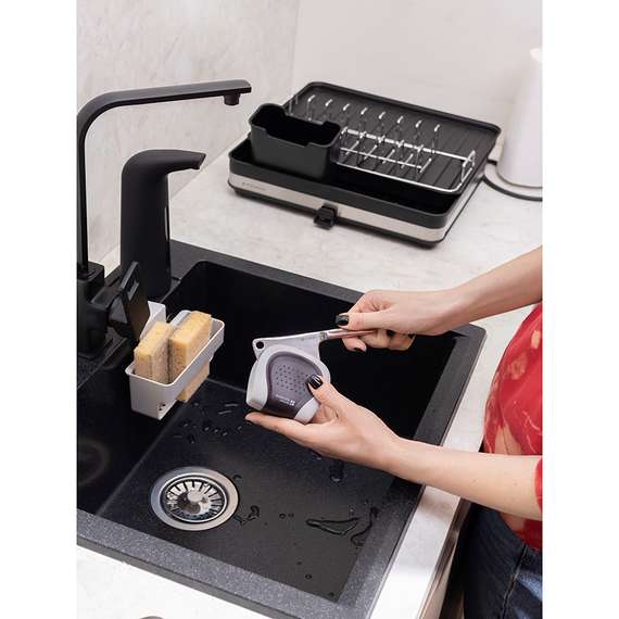 Сушилка для посуды atle раздвижная большая, черная