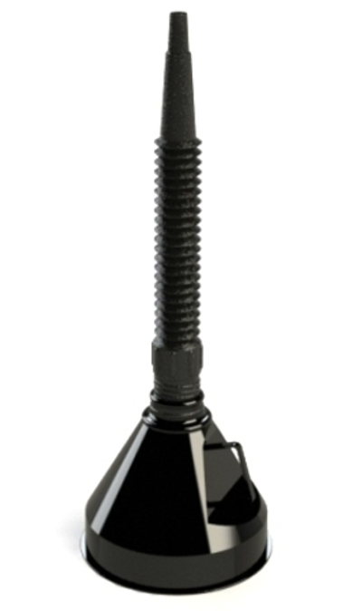 Воронка ГСМ Oktan с латунным ситом 135  (черный)