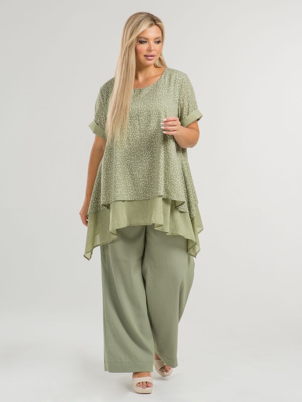 Брюки 1315 хаки Novita (Акция)