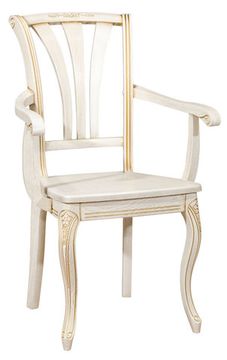 Кресло Марсель-2 (дуб/тон 902/резьба/жесткое сиденье)