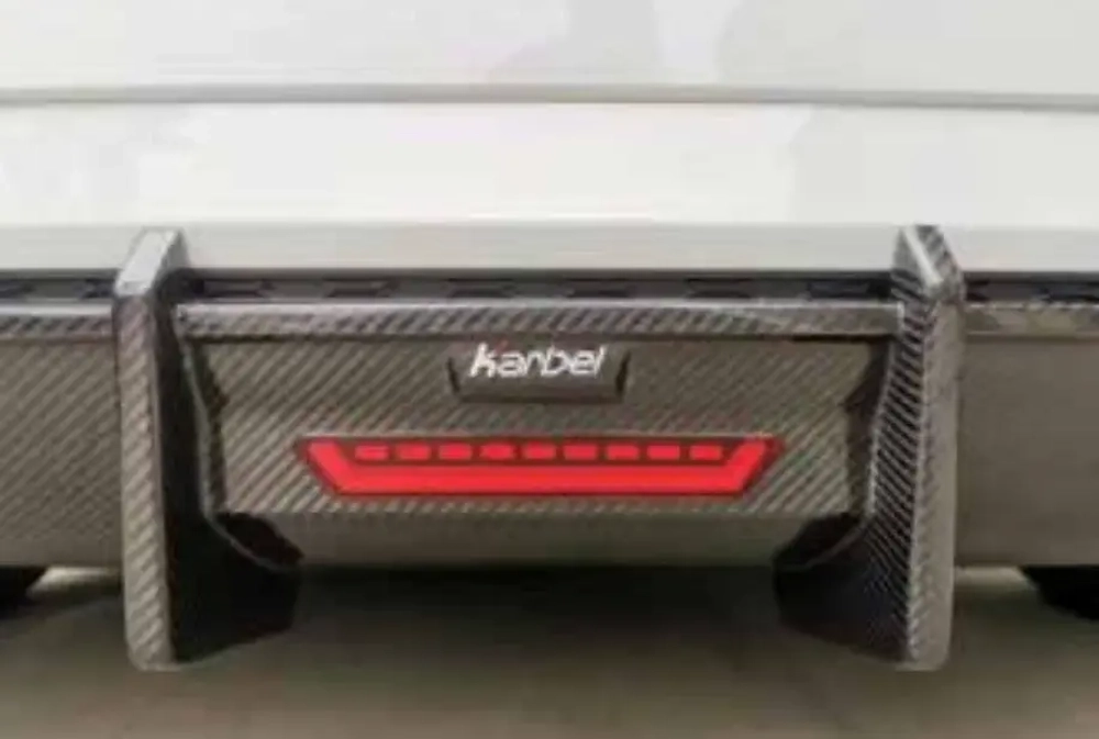 Карбоновый диффузор для AUDI A3 S3 8V Хетчбэк 2017 - 2019 Ауди аэродинамический обвес