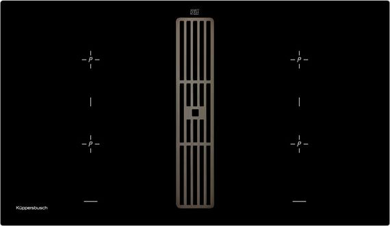 Индукционная стеклокерамич. панель Kuppersbusch KMI 9850.0 SR Black Chrome