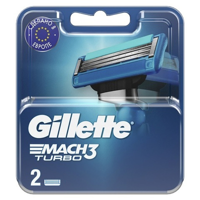 GILLETTE MACH3 TURBO сменная кассета 2шт.