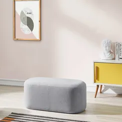 Банкетка Midnight Light 80 см светло-серая