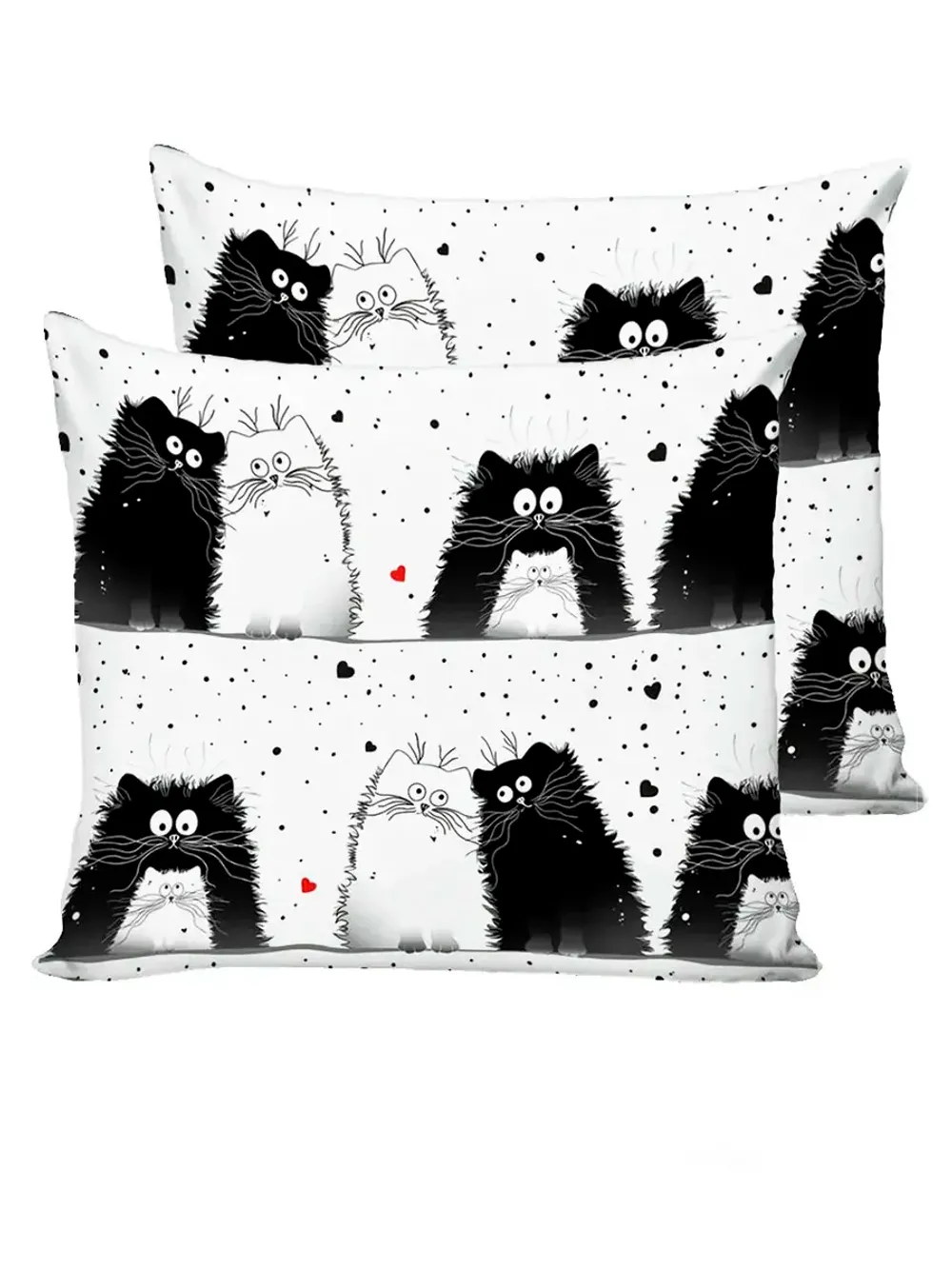 Постельное белье "Tomcat" семейное наволочки 50х70 2шт Простынь на резинке 160х200 см Пододеяльник 145х215 см(2шт) Сказка сатин