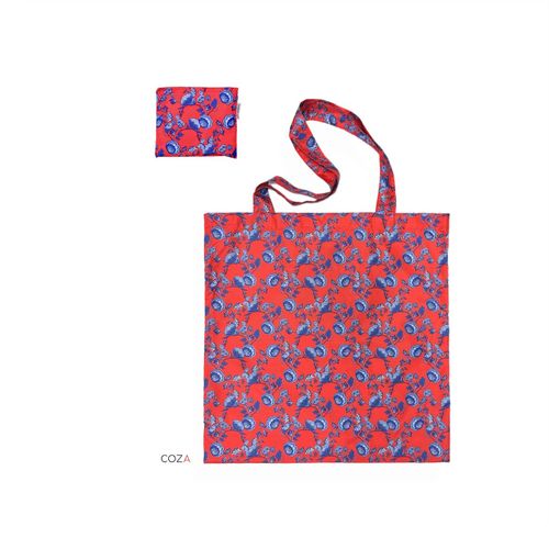 Сумка-шоппер COZA складная с принтом "Китайские цветы", 35х41 см