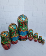 Матрешка "Сказка о золотом петушке" 7 мест